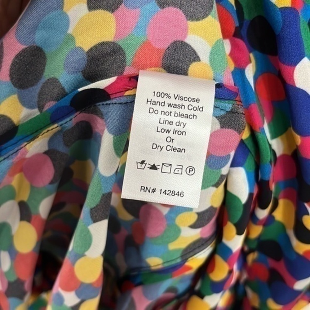 RHODE Caroline Multi Color Confetti Dot Dress Size Extra Small NWT - Picture 6 of 8